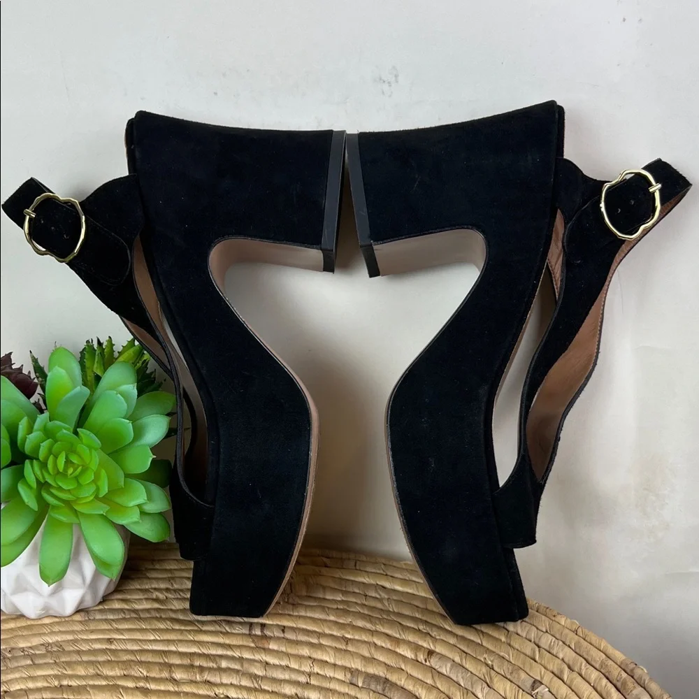 Nomasei Taxi Sandals, Elegant Black Women's Platform Sandals 36.5
